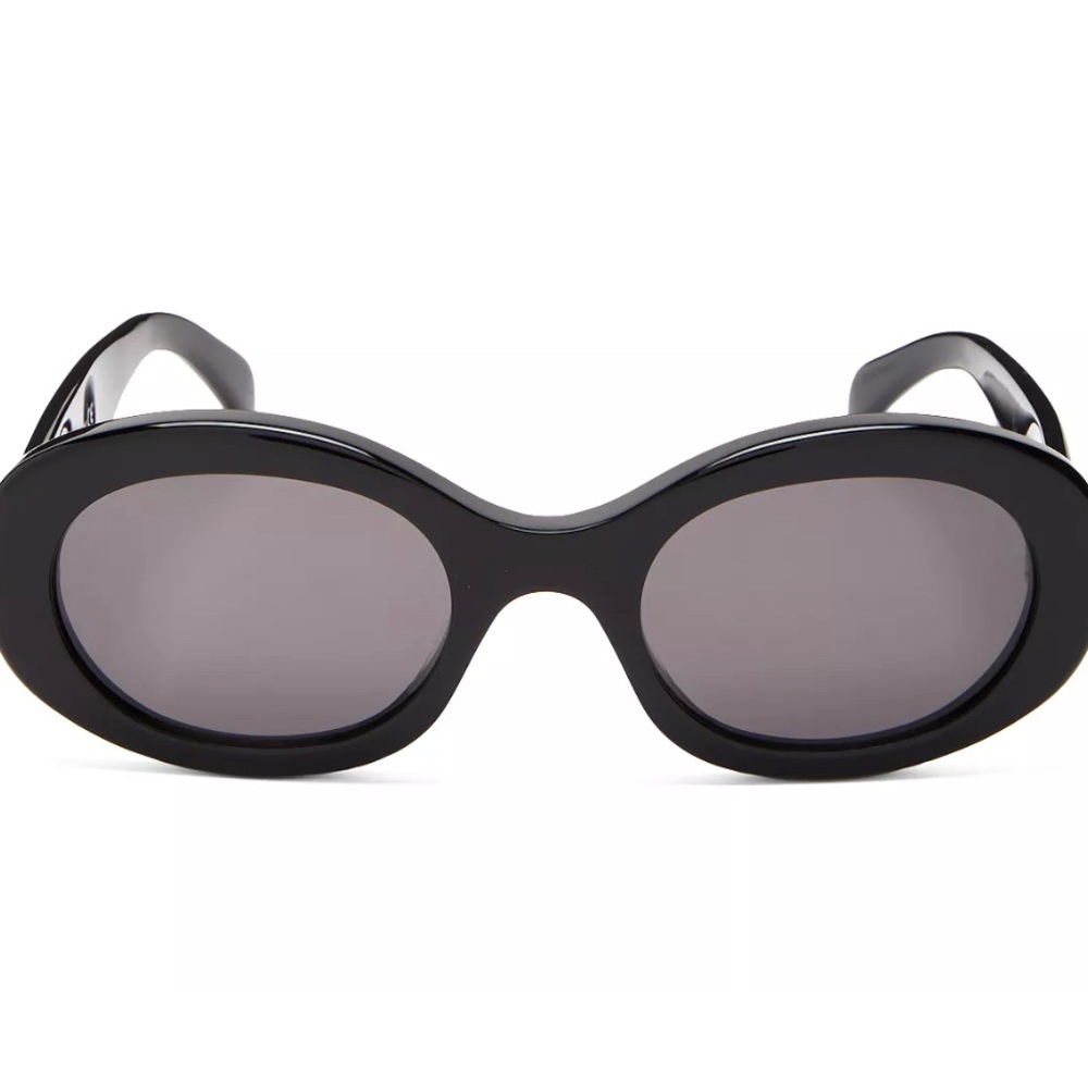Celine Triomphe Sunglesses; black with gold logo - Picture 2 of 3